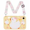 For Samsung Galaxy Tab A9 Silicone Tablet Case 3D Duck Pattern Design Protective Cover with Shoulder Strap