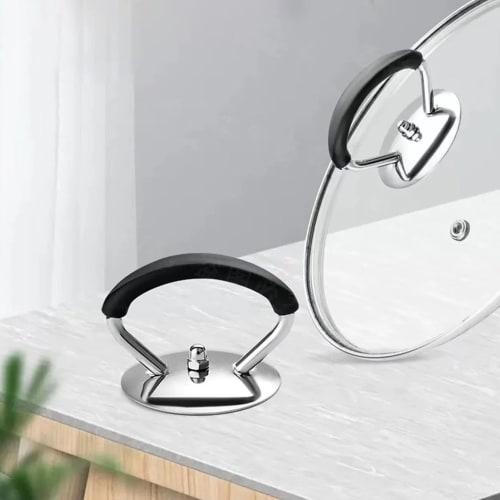 Pot Lid Knob Replacement - Stainless Steel Replacement Cookware Pot Lid Hand Grip Knob | Pot Lid Holding Handle | Heat-Resistant Pot Lid Top Replaceme