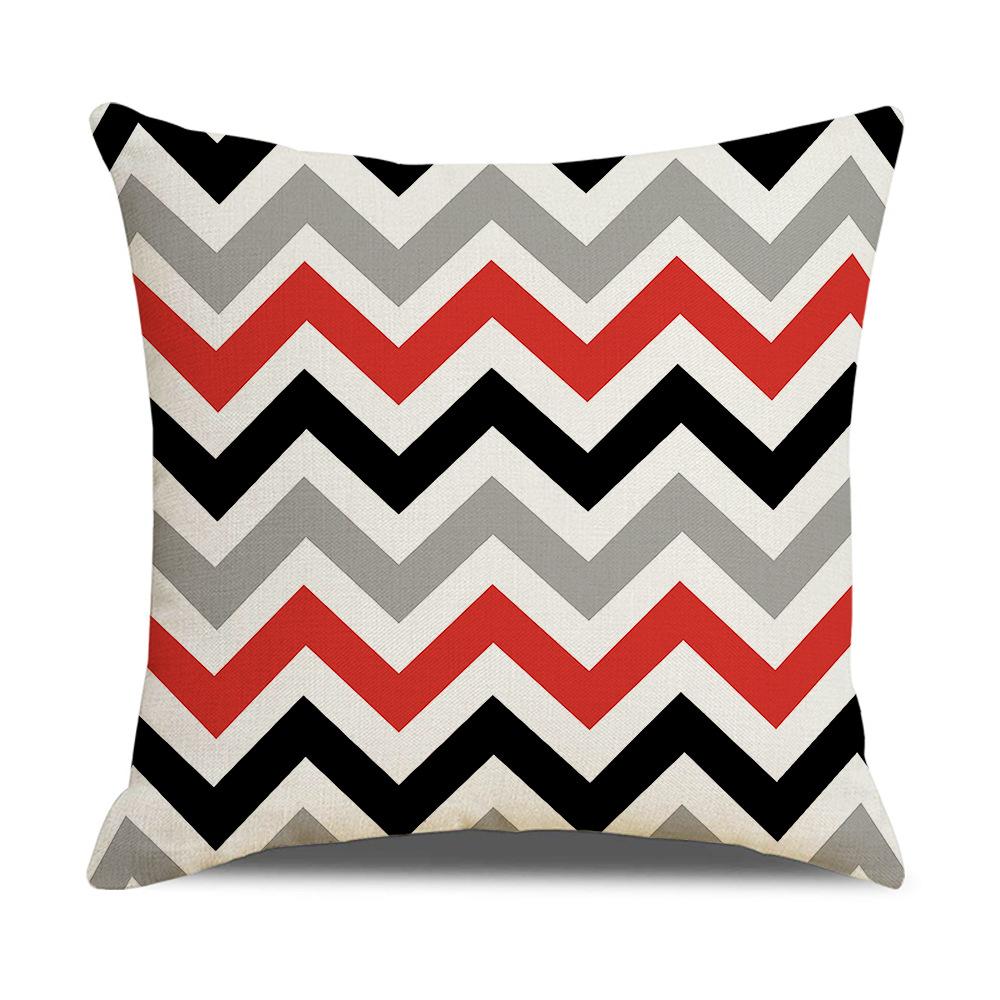 Modern Simple Nordic Ins Style Linen Pillow Case Sofa Pillow Case Home Supplies Contrast Color Pillow Case