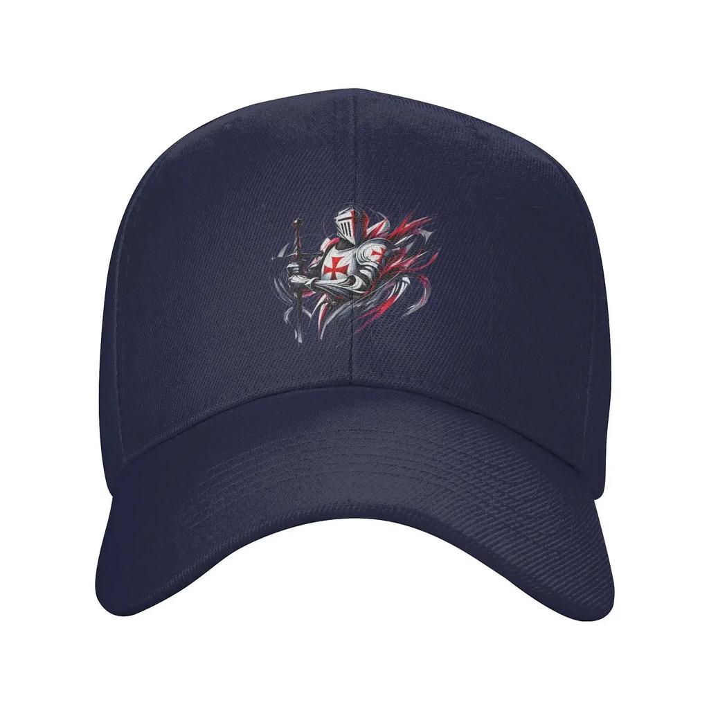 Knight Templar Baseball Cap Trendy Cartoon Snapback Hat For Unisex Adjustable Casual Headwear