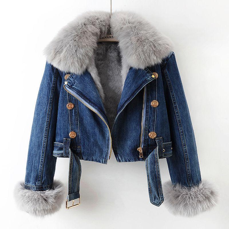 Autumn and Winter New Small Denim Jacket Women's Short Top Jacket