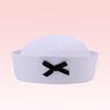 Striped Black Bow Decorative Sailor Hat Spring And Summer Dome Beret For Women'S