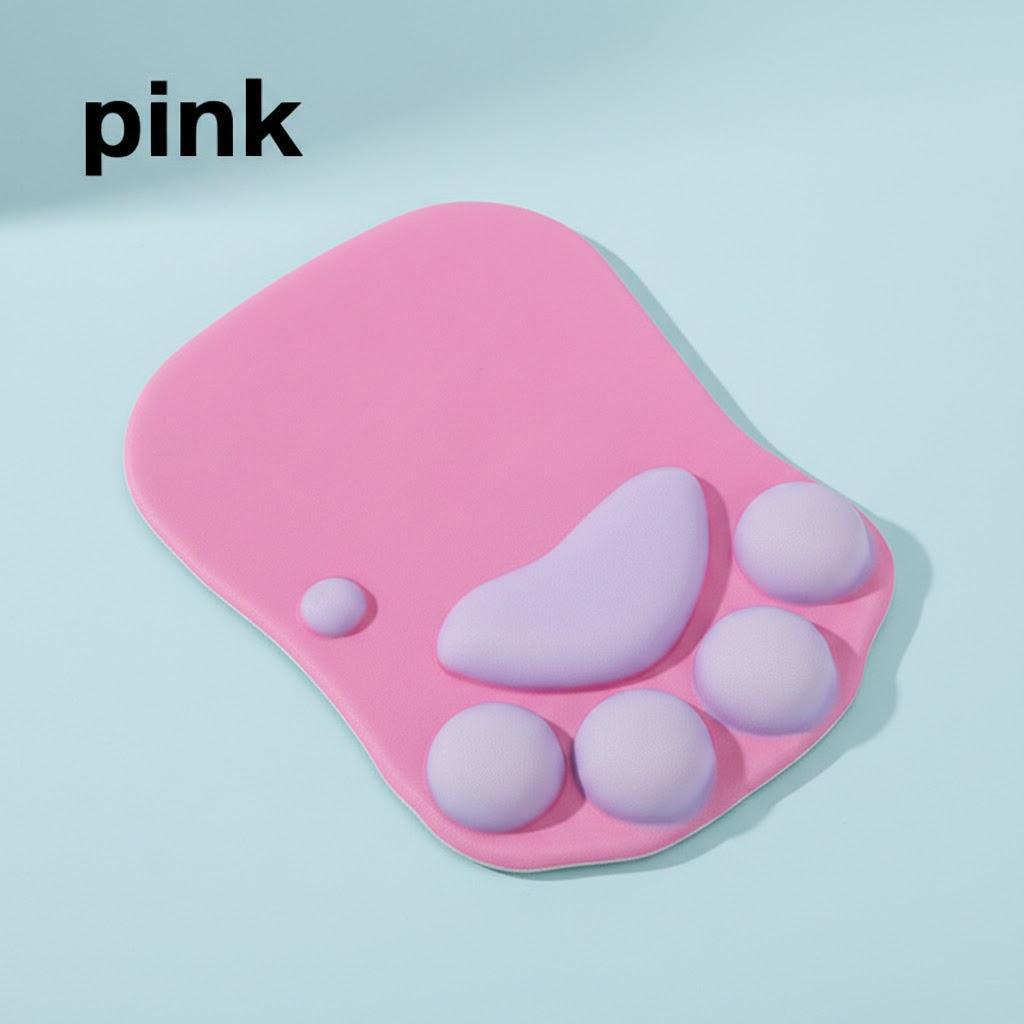 Cute Cat Paw Mouse Pad Silicone Wrist Rest for Computer Laptop Desk Accessories Non-Slip Gaming Mouse Mat