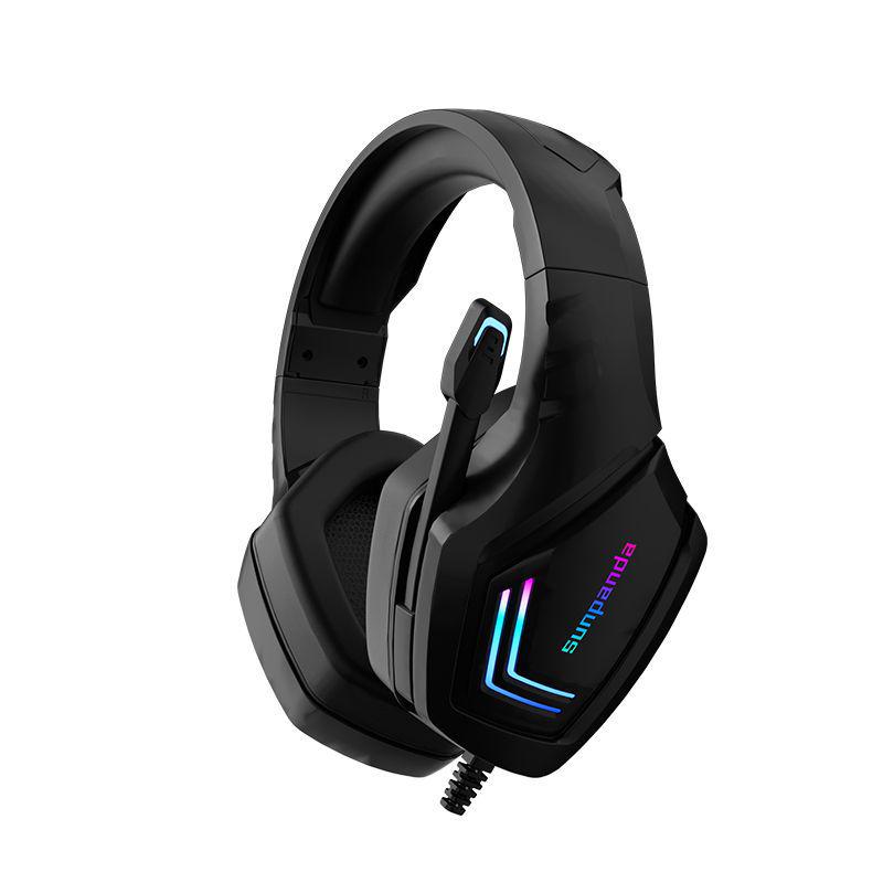 Gaming USB Headphones: Noise-Cancelling with Cool Lighting Effects for PC & Laptop