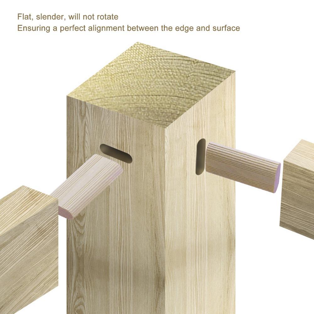 50pcs Premium Material Solid Beech Wood Tenon Sturdy Structure Beechwood Dowel Pins Woodworking