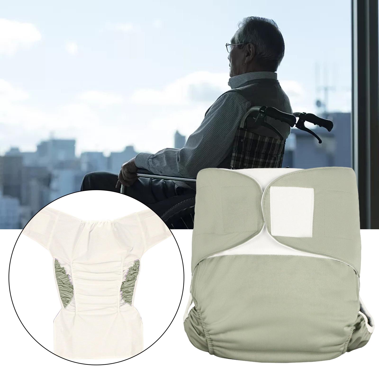 

Adults Cloth Diaper Adjustable Washable Elastic Economical Pul Underwear for Elders Disabled People Old Man Incontinence Care сірий колір