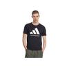 adidas Bedrucktes Logo Gestrickt Atmungsaktiv Bequem Lässig Einfach Sport Rundhals Kurzarm T-Shirt Unisex T-Shirts Schwarz Weiß ADICLTS24TKP-BW