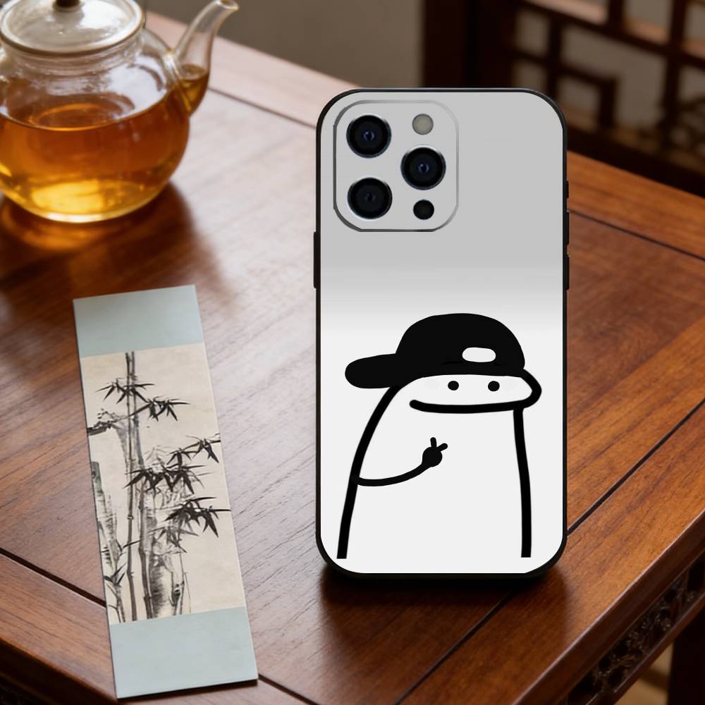 Cute Flork Of Cows Phone Case For iPhone 17,16,15,14,13,12,11 Plus,Pro Max,XS,Soft Silicone Black Cover