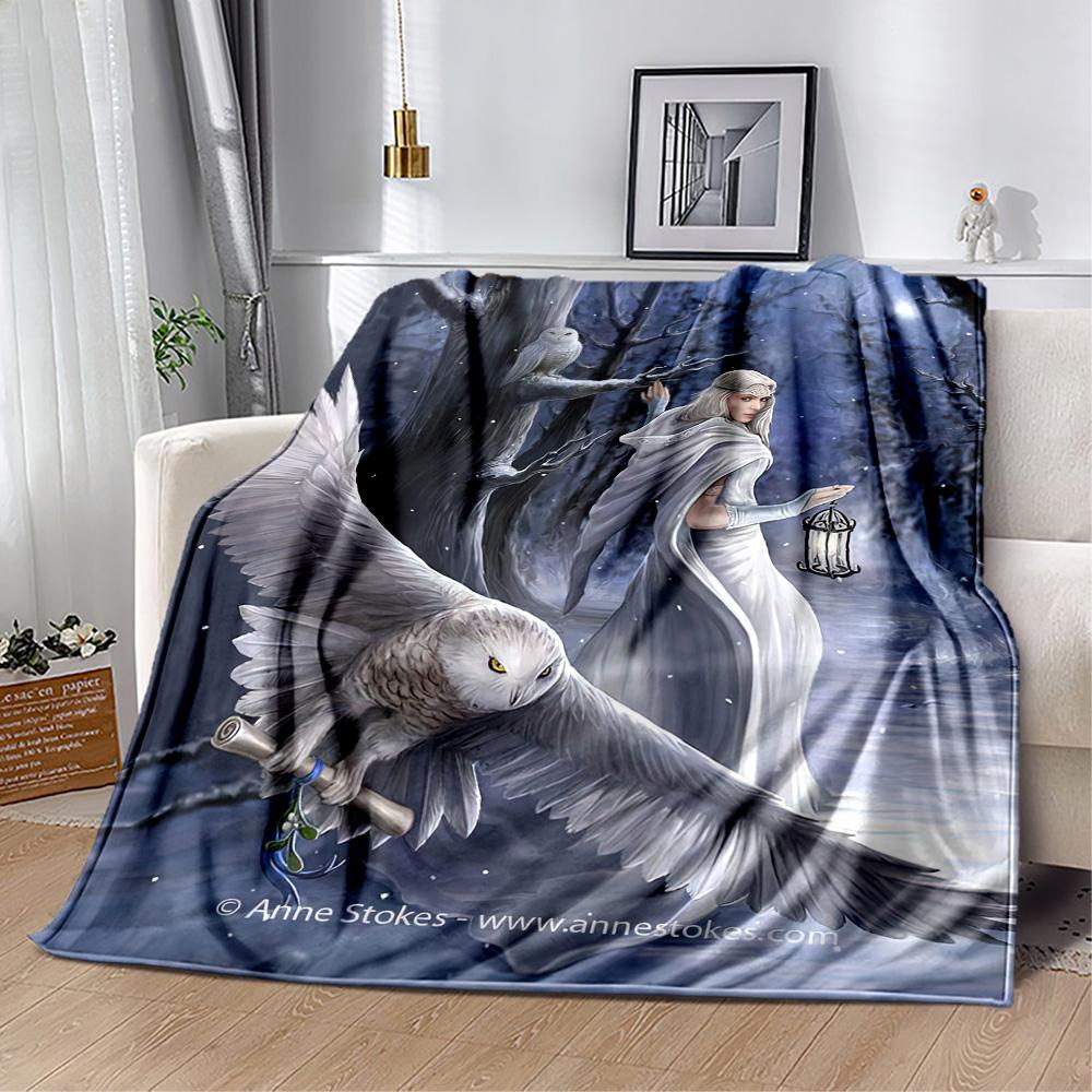 Gothic Style Blanket Soft & Cozy Great for Bed Chair Livingroom Four Seasons Universal Playful Design Suitable for Gifting Relatives and Friends