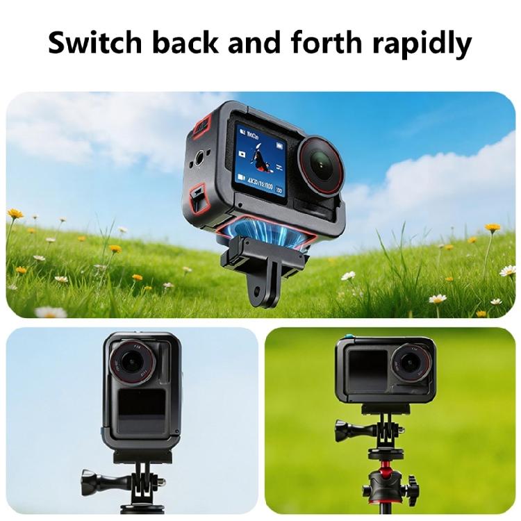 Metal Protective Frame Cage Rabbit Cage Bezel With Adapter for Action 5/4/3 Sports Camera Accessories Metal Rabbit Cage