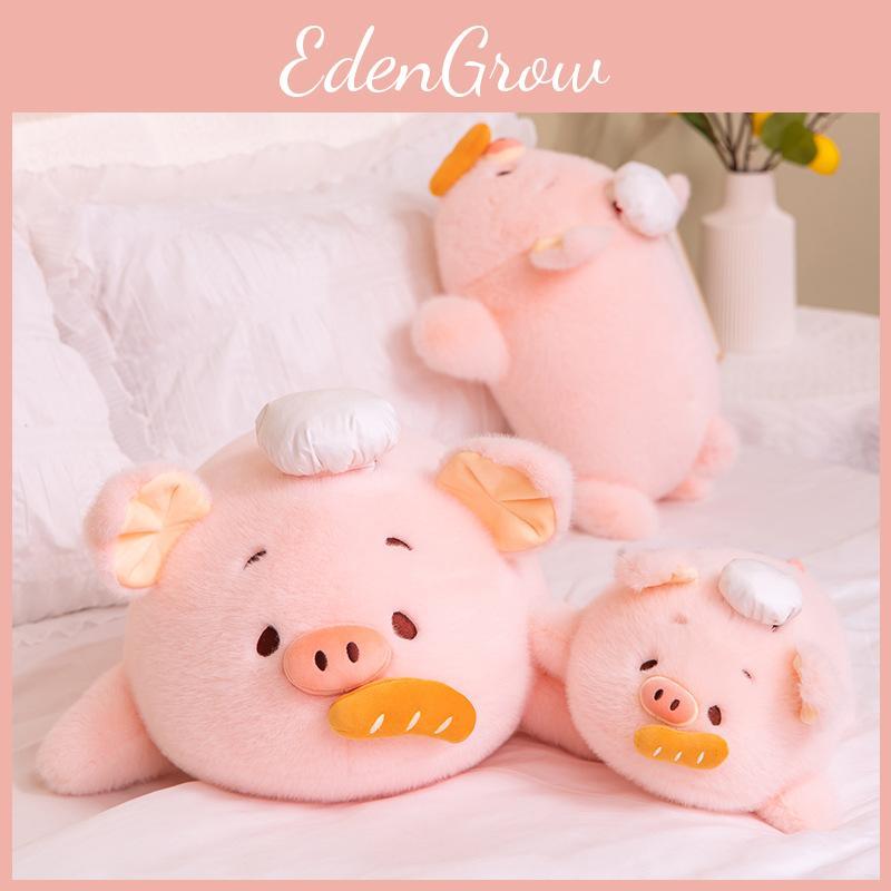 Plush Chef Pig Pillow With Soft Pp Cotton Filling For Kids And Adults