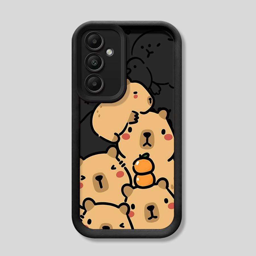 Soft TPU Phone Case for Samsung Galaxy A32 A31 A52 A22 A23 A54 A21s A53 A34 A73 A25 A26 A24 Cute Capybara