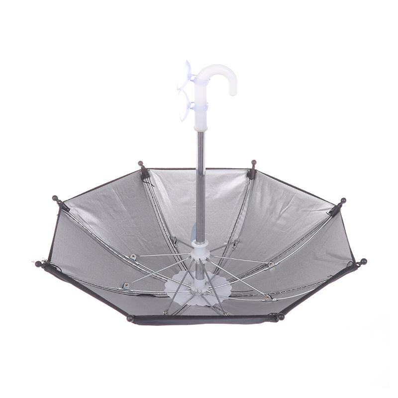 Auto přenosný držák mobilního telefonu Auto Mini slunečník Deštník Motocykl Dekorace Deštník Stojan na telefon Držák Deštník