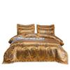 Luxury European Lace Trim Jacquard Silk Bedding Set