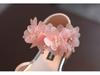 Girls' Summer Rhinestone Flower Sandals - Soft Sole Princess Dance Shoes