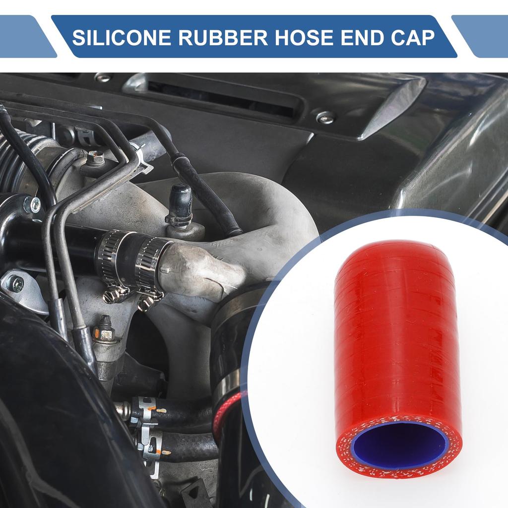 X AUTOHAUX Inner Diameter 0.9 inch (22 mm) Length 2.0 inches (50 mm) Red