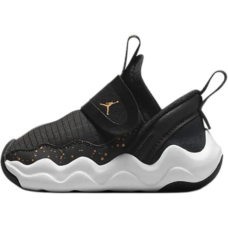 Air Jordan 23/7 TD Black Metallic Gold Baby Sneakers White DQ9294-017