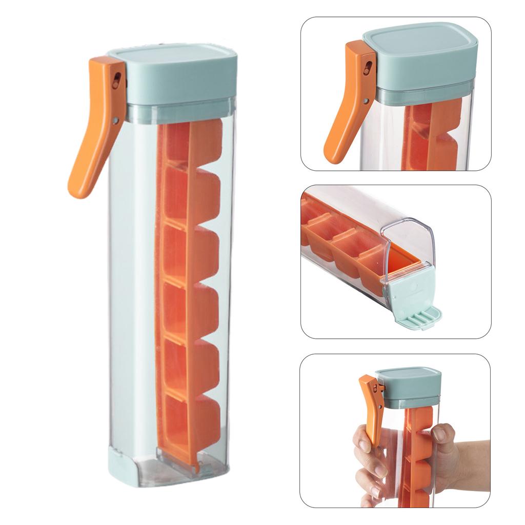 Single Hand Press Ice Tray Easy Release Flexible Design Ice Maker For Quick Ice Making In Home And Office Settings