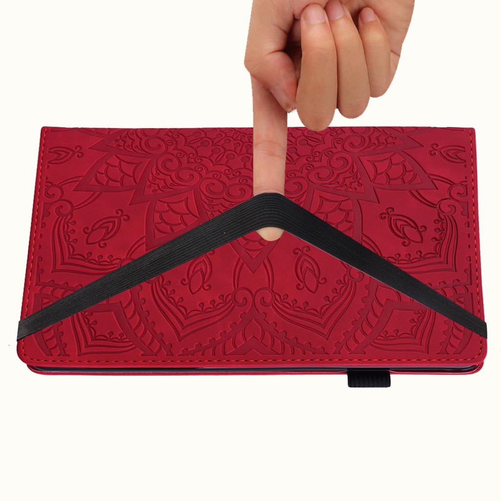 Suitable for Samsung Tab A7 Lite Flat Leather Case T220 Retro Matte Embossed Card Holder T505
