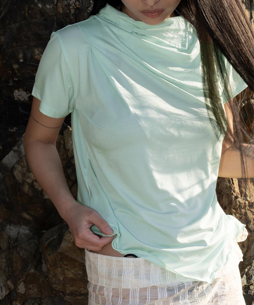 SAFARI SULA EXPLORE Stitch Drape Jersey In Mint