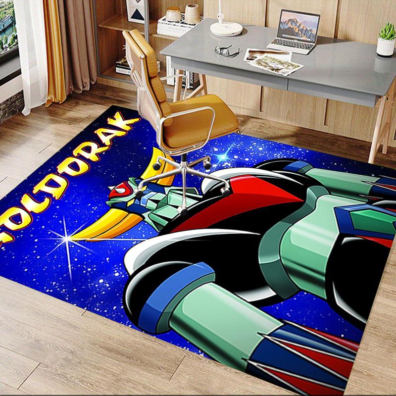 1 Stück Goldorak Roboter Teppich Anti-Rutsch Polyester Fußmatte für Büro.Schlafzimmer