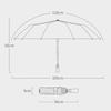 Wood Handle Folding Sun Umbrella 108 Bones Business Umbrella Automatic Umbrella  Rain and Sunshine