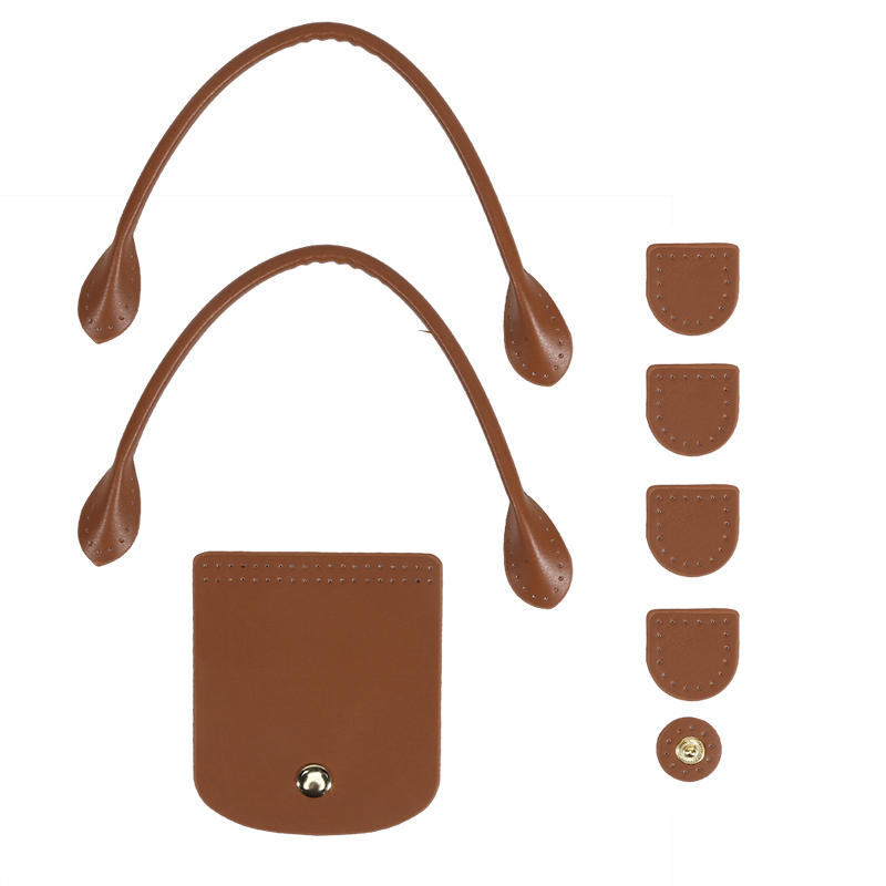 DIY Bags Knitting Crochet Set Adjustable PU Leather Shoulder Strap Flap Cover Handles Handbag Purse Backpack Crossbody Bag Replacement