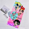 1pc Powerpuff Beach Towel with Custom Name, Beach and Seaside Swimming Pool Equipment, Fashion Pattern, Rectangular, Travel Essential