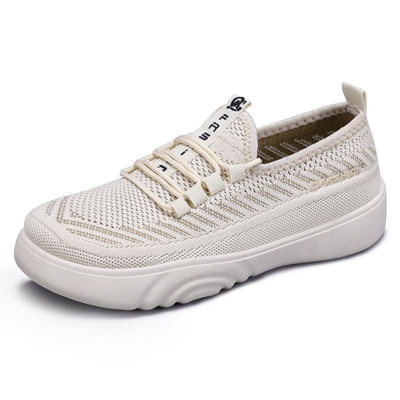 Shoes women's summer mesh breathable casual shoes new lightweight women's shoes soft sole not tired feet single shoes lace-up cloth shoes