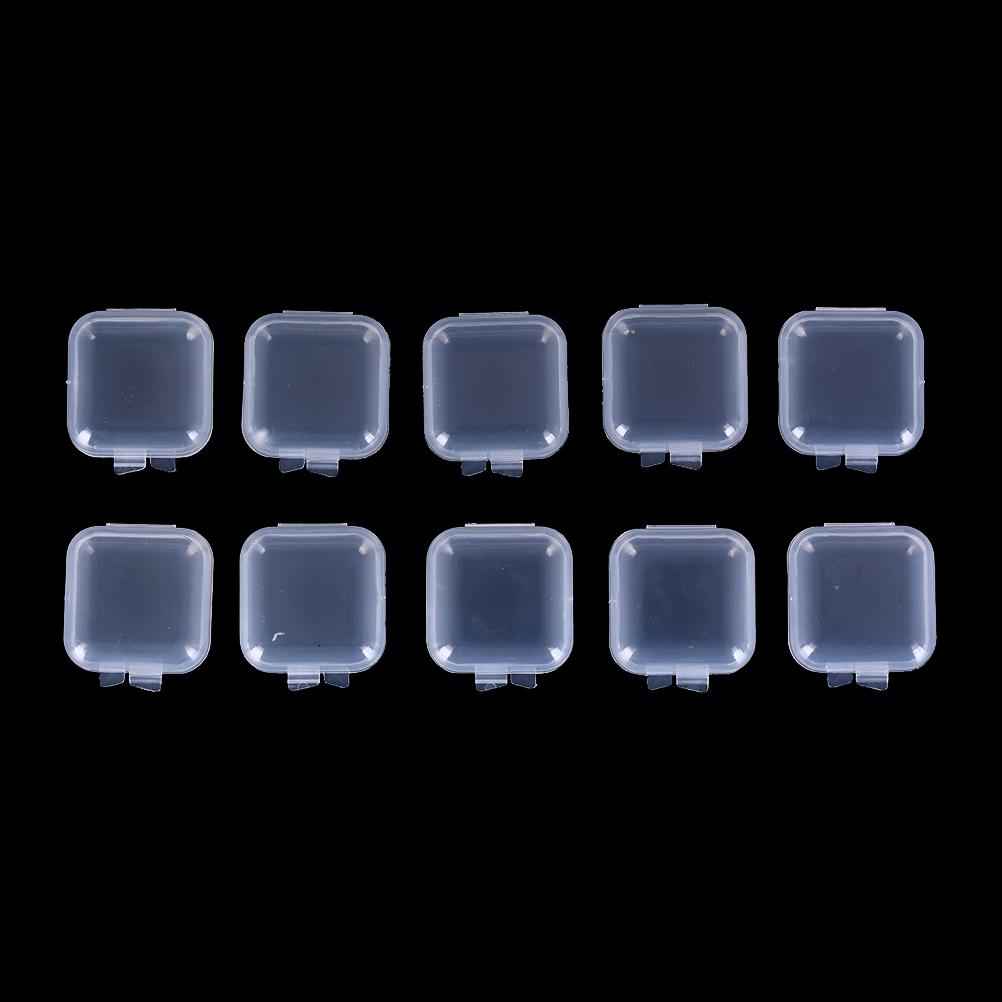 10pcs/20pcs Pill Earplugs Clear Mini Pill Storage Container Weekly Tablet Pill Medicine Box Plastic Case Organizer New