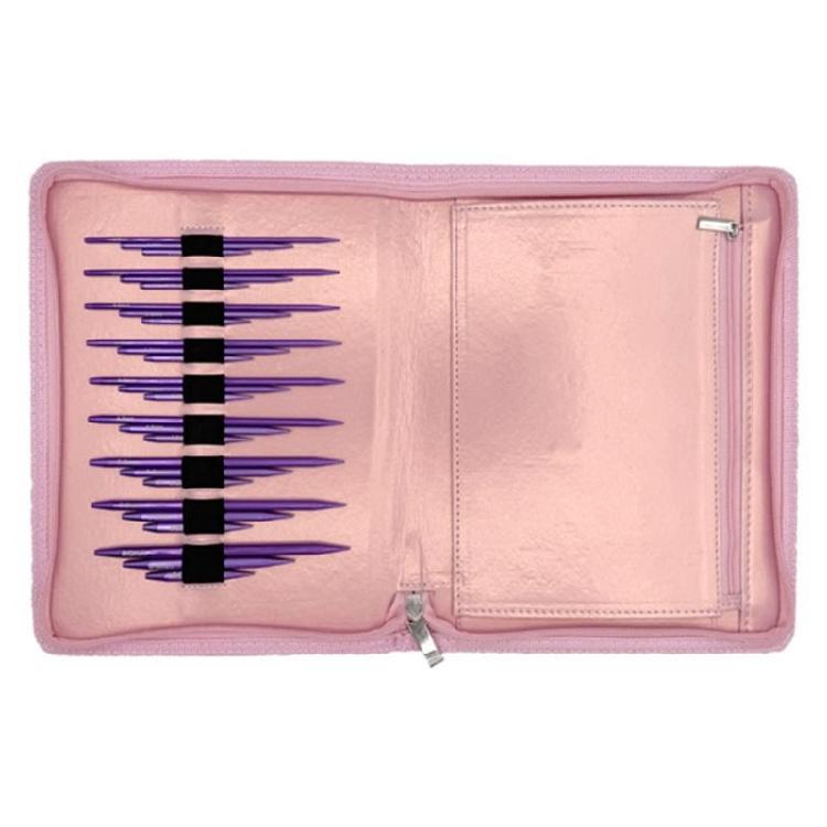 3.0mm-6.0mm Interchangeable Circular Knitting Needle Set with Case and Accessories Circular Knitting Pins for Woman