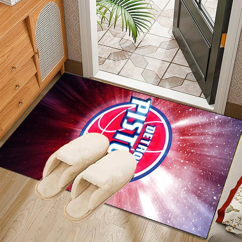 Detroit-Pistons Logo Rug Office Carpet Non-Slip Mat, Chair Rug Floor Covering for Gaming, Bedroom, Living Room , Home Decor Christmas Gift