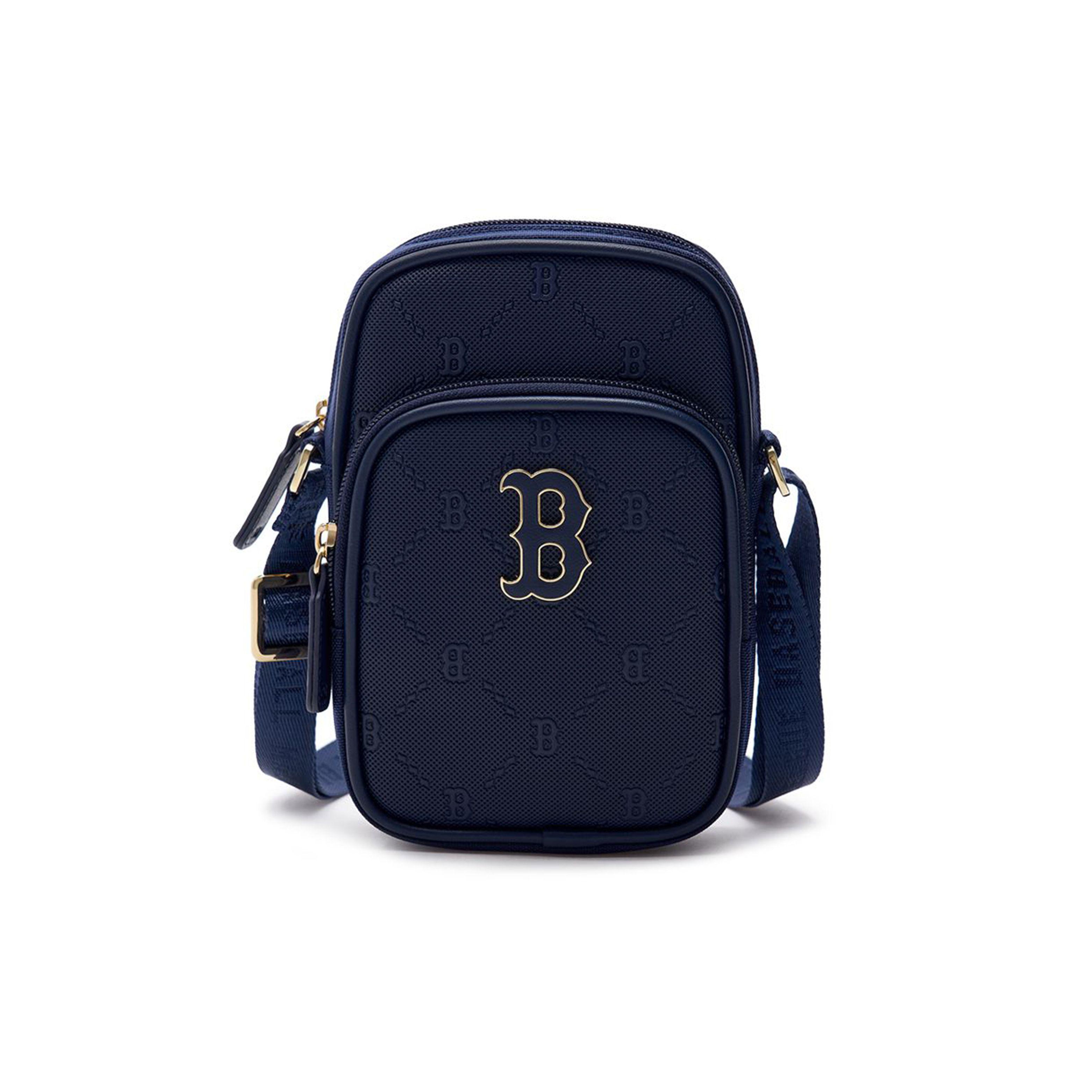 

MLB Boston Red Sox Faux Leather Shoulder Crossbody Bag Men Bags Navy-Blue 7ACRMDD4N-43NYD Marine Blue