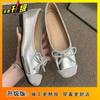 Fashion Casual Versatile Shallow Mouth Women's Single Shoes Spring and Summer New Flat Bow Niche Ballet Shoes