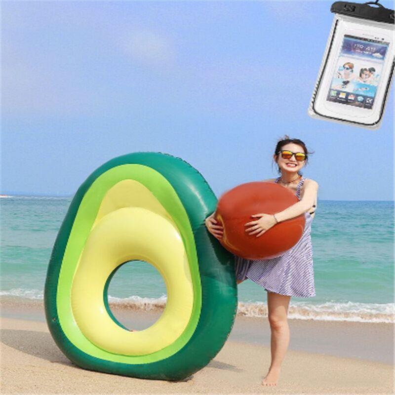 Avocado Inflatable Swim Ring: Popular Lifebuoy Float for Water Fun In Europe and America