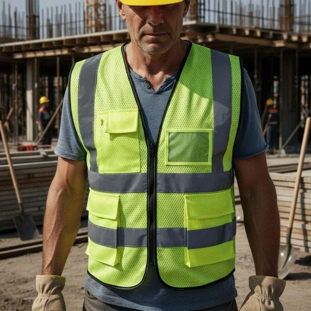 Warning Outdoor Safety Clothing High Visibility Construction Clothes Reflective Vest Cycling