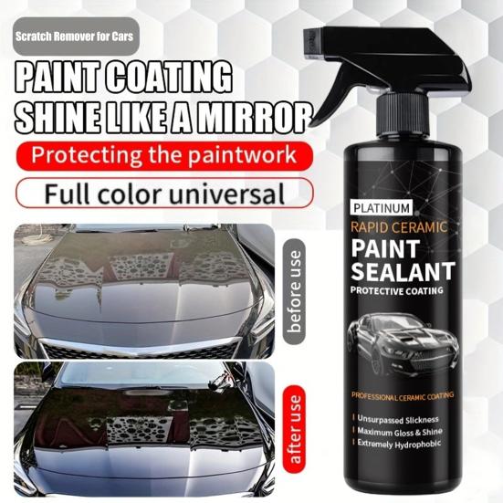 Automotive Coating Spray Brighten Enhance Paint Surface Spray Restore Gloss Mirror Texture Water-Repellent Spray for Car Paint