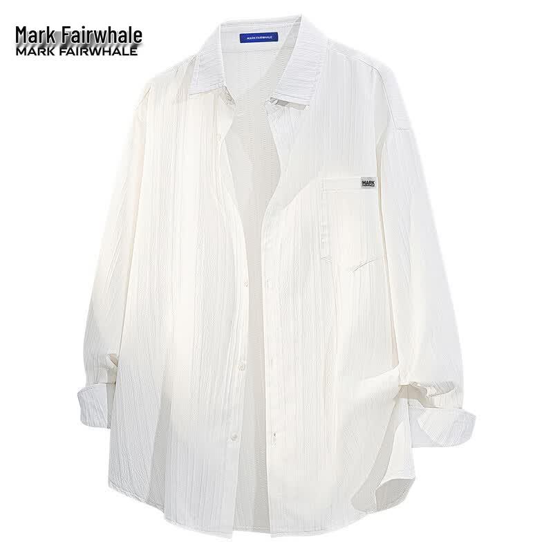 

Mark Hua Fei Men s Textured Long-Sleeve Shirt XL