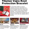 Autentický požehnaný tibetskými mnichy ručně vyrobený ochranný náramek s uzlem Dorje pro ženy i muže s talismanem