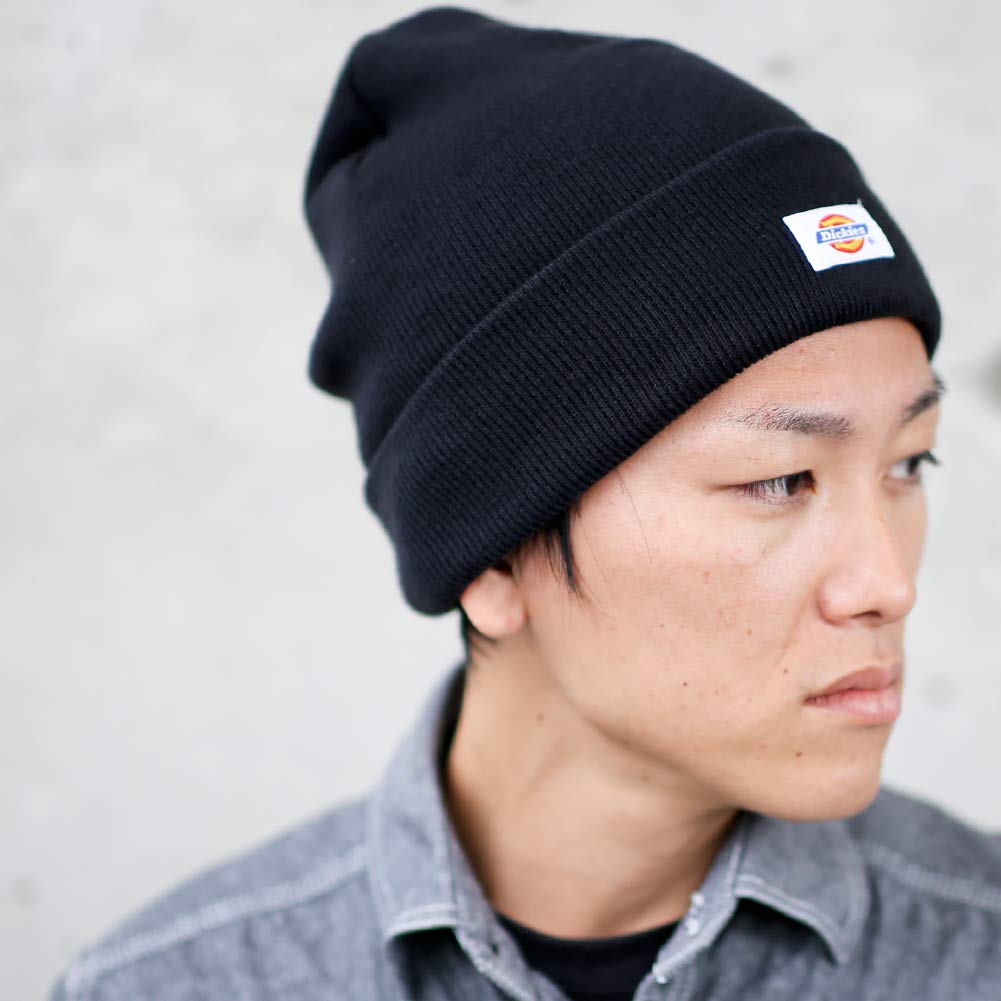 Dickies Basic Knit Unisex Acrylic Knit Hat for Men and Solid Perfect for Snowboarding and Street 014 Cap/Beanie Hat, Women, Color, Wear, Black,