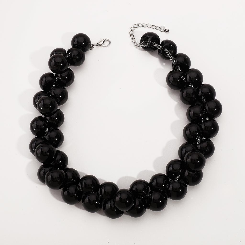 Tooxika Baroque Faux Pearl Necklace Exaggerated Large Pearl Temperament Choker Collarbone Chain