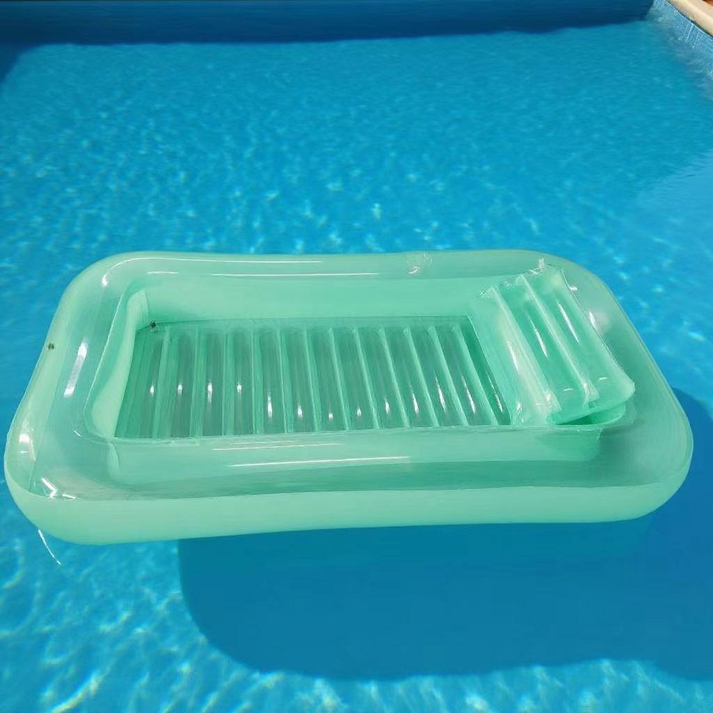 Inflatable PVC Floating Water Sunbathing Bed