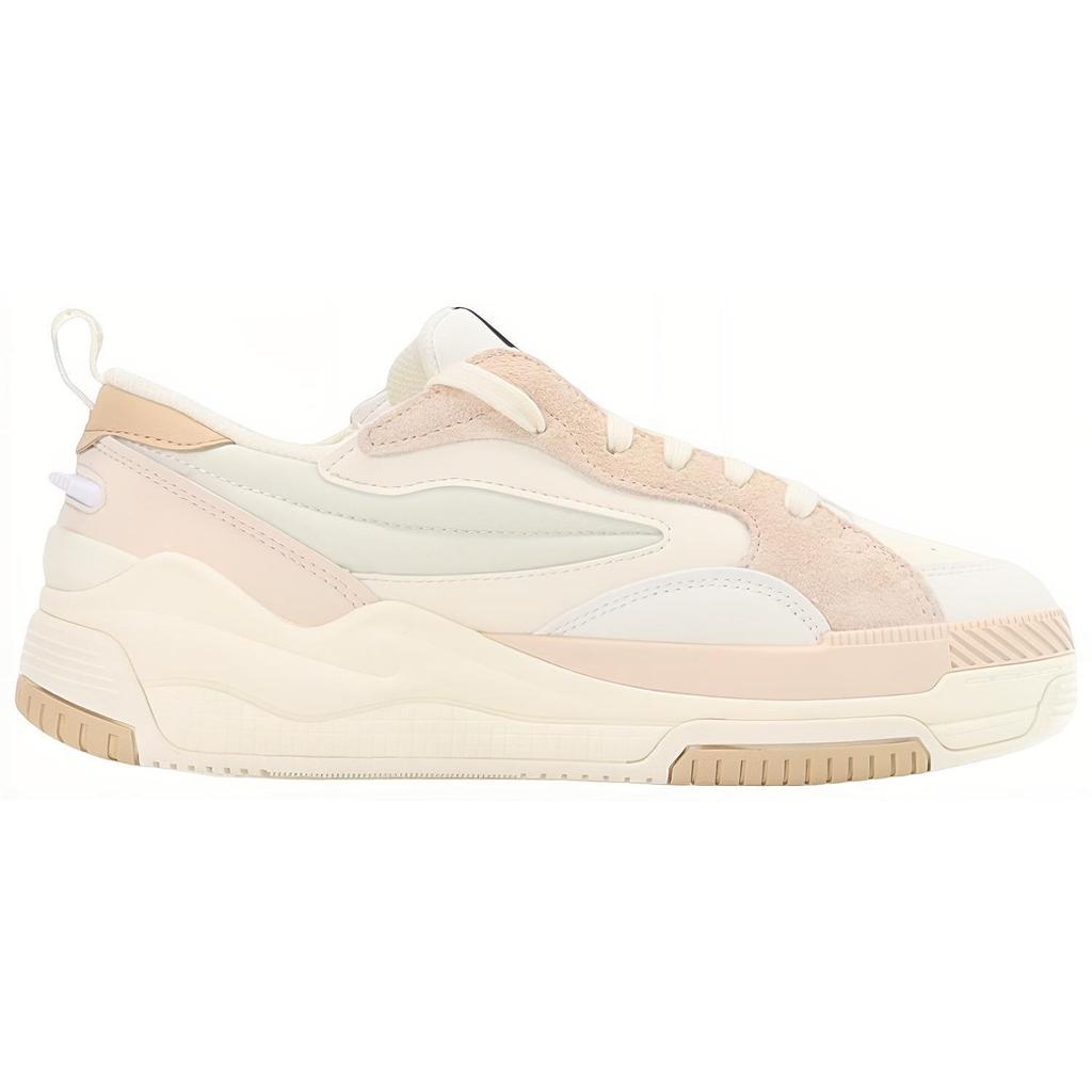 Fila Canestro Fabric Synthetic Leather Fashion Casual Low Top Retro Basketball Shoes Women Sneaker White F12W241603FWA