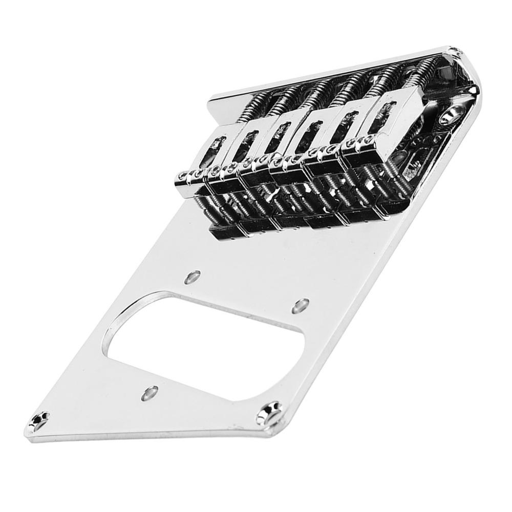 Metal Electric Guitar Bridge Silver 6 String Guitar Bridge For Electric Guitar