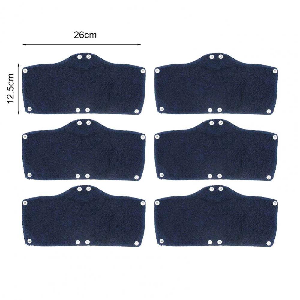 6PCS Snap-On Hard Hat Sweatband Snap Anti-dirty Helmet Lining Pad Helmet Sweat Band  Baseball Cap