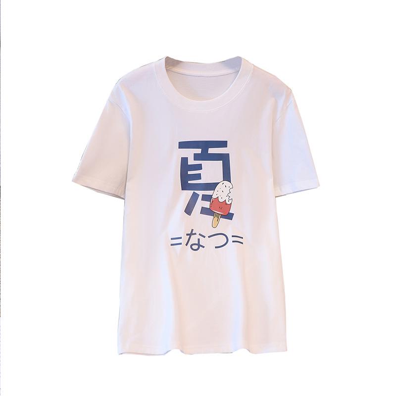 Summer 2025 Plus Size Women's Slimming Short Sleeve Casual Top with Print
