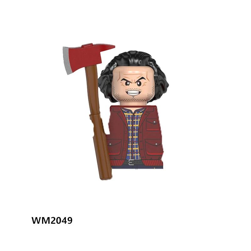 Halloween Horror Movie Series The Shining Silent Hill Building Blocks Bricks Mythic Pyramid Head Action Figures Kids Toys