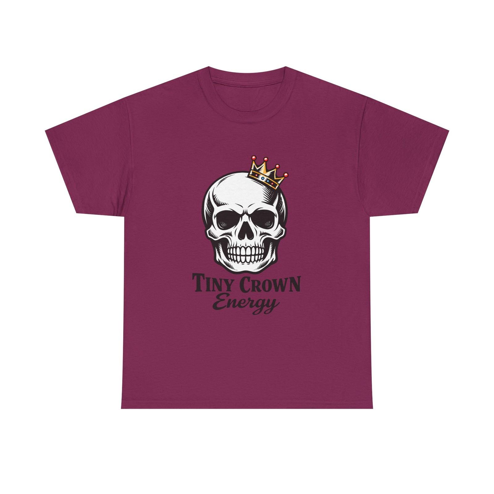 Unisex Heavy Cotton Tee Skull Crown Gothic Dark Humor Macabre Graphic S разноцветный