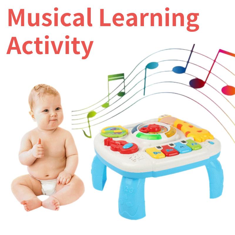 Hersity Learning Musical Activity Table Baby Toys With Lights And Sounds Gifts
