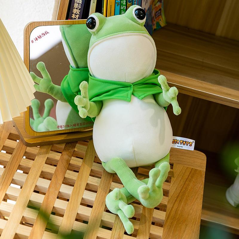 Cloak Frog Doll Plush Toad Doll Ragdoll Children's Accompanying Gifts Company Gifts